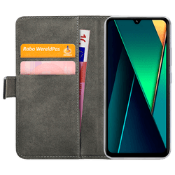 Mobilize Pu Lær Book Deksel Svart Motorola Moto G75 5G