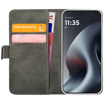 Mobilize Pelle PU Book Cover Nero Motorola Moto G87