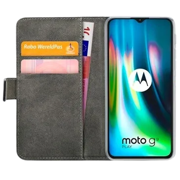 Mobilize PU-leer Book Case Noir Motorola Moto G9 Play/Moto E7 Plus