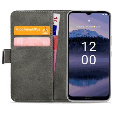 Mobilize Cuir Pu Book Coque Noir Nokia G11 Plus