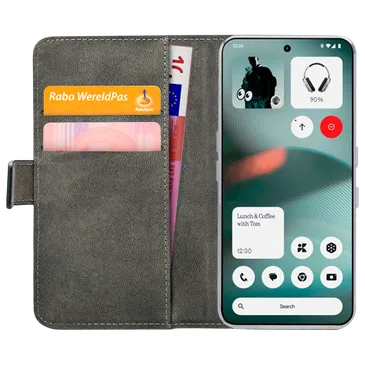 Mobilize Cuir PU Book Coque Noir Nothing Phone (3)
