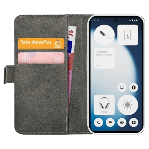 Mobilize PU-Leer Book Case Zwart Nothing Phone (3a) Lite - Belsimpel