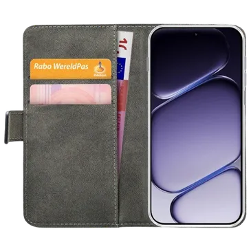 Mobilize Sztuczna Skóra Book Etui Czarny OnePlus Nord 6