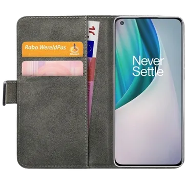 Mobilize Cuir PU Book Case Noir OnePlus Nord N10