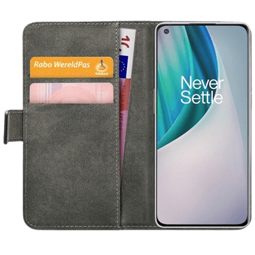 Mobilize PU-leather Book Case Black OnePlus Nord N10