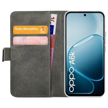 Mobilize PU-Leather Book Case Black OPPO A6k