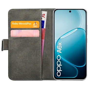 Mobilize PU-Leer Book Case Zwart OPPO A6x