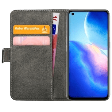 Mobilize PU-leather Book Case Black Oppo Find X3 Lite