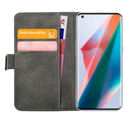 Mobilize PU-leather Book Case Black Oppo Find X3 Pro