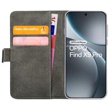 Mobilize PU-Leder Book Hülle Schwarz OPPO Find X9 Pro