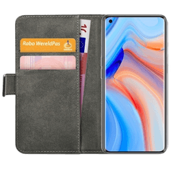 Mobilize PU-leather Book Case Black Oppo Reno 4 Pro 5G