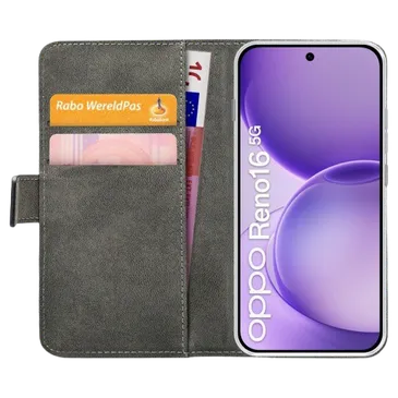 Mobilize Cuir PU Book Coque Noir OPPO Reno16 5G