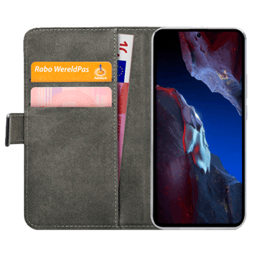 Mobilize Pu-Leather Book Case Black Poco F5 Pro