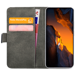 Mobilize Pu-Leather Book Case Black Poco F5
