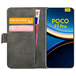 Mobilize Pu-Leather Book Case Black Poco F7 Pro