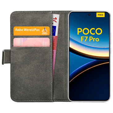 Mobilize Pu-Leather Book Case Black Poco F7 Pro