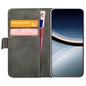 Mobilize Cuir PU Book Coque Noir Poco F7