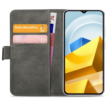 Mobilize Pu-Leather Book Case Black Poco M5 4G