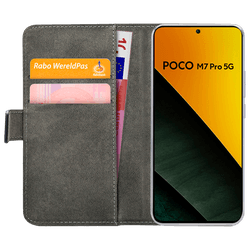 Mobilize PU-Leather Book Case Black Poco M7 Pro