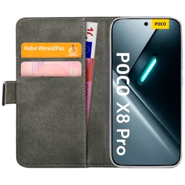 Mobilize PU-Leather Book Case Black POCO X8 Pro