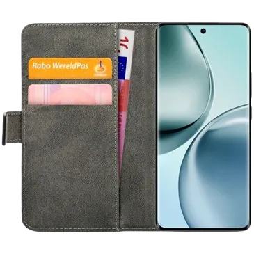 Mobilize Cuir Pu Book Coque Noir Realme 14 Pro 5G