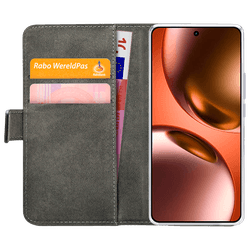 Mobilize PU-Leather Book Case Black Realme GT 7/GT 7T