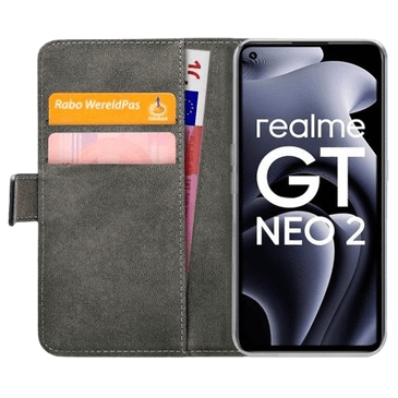 Mobilize PU Leather Book Case Svart Realme GT Neo 2