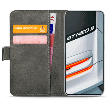 Mobilize Pu-Leather Book Case Black Realme GT Neo3