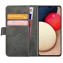 Mobilize PU-leather Book Case Black Samsung Galaxy A02s