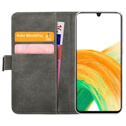Mobilize PU-leer Book Case Zwart Samsung Galaxy A33 5G