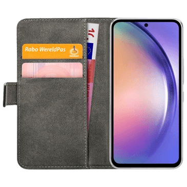 Mobilize Pu Lær Book Deksel Svart Samsung Galaxy A54
