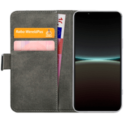 Mobilize Cuir Pu Book Coque Noir Sony Xperia 5 IV