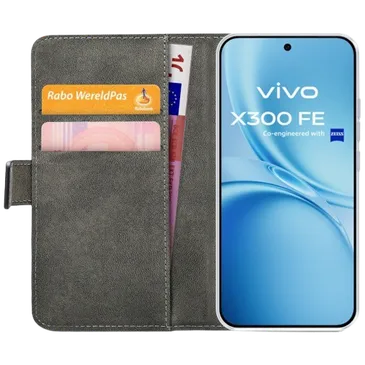 Mobilize PU-Leather Book Case Black vivo X300 FE
