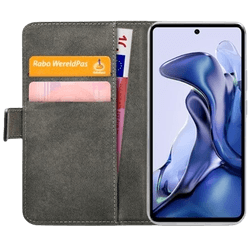 Mobilize PU-leather Book Case Black Xiaomi 11T/11T Pro