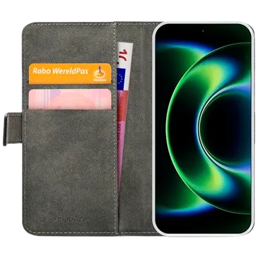 Mobilize PU-Leather Book Case Black Xiaomi 17 Ultra