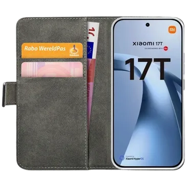 Mobilize PU-Leather Book Case Black Xiaomi 17T