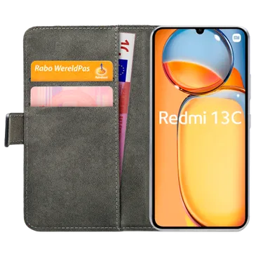 Mobilize Cuir Pu Book Coque Noir Xiaomi Redmi 13C