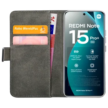 Mobilize PU-Leather Book Case Black Xiaomi Redmi Note 15 Pro+ 5G