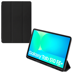 Mobilize Pu-Leather Solid Folio Book Case Black Samsung Galaxy Tab S10 FE+