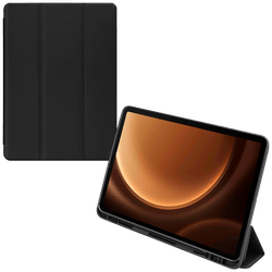 Mobilize Cuir PU Solid Folio Book Coque Noir Samsung Galaxy Tab S9/S9 FE/S10 FE
