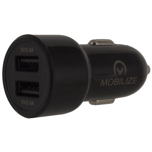 Mobilize Smart Car Charger Dual USB 4.8A Black