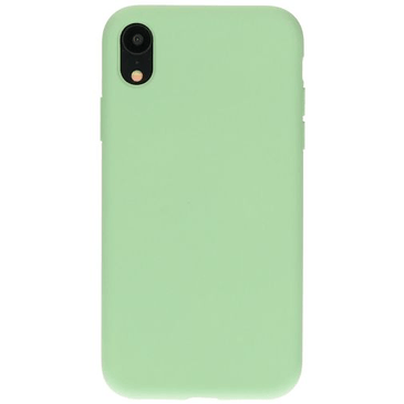Mobiparts Silicone Cover Green Apple iPhone XR