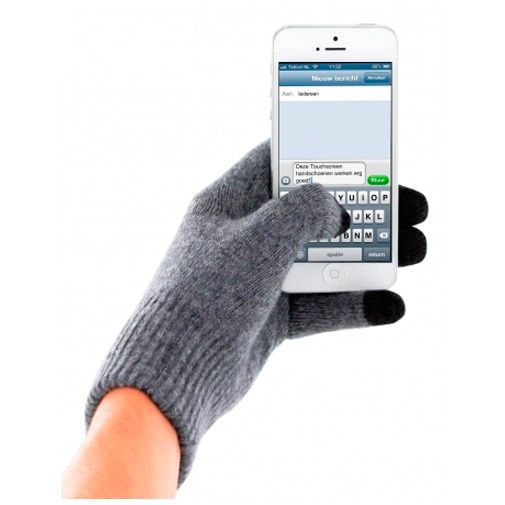 Mobiparts Touchscreen Handschoenen (Size M) Grey