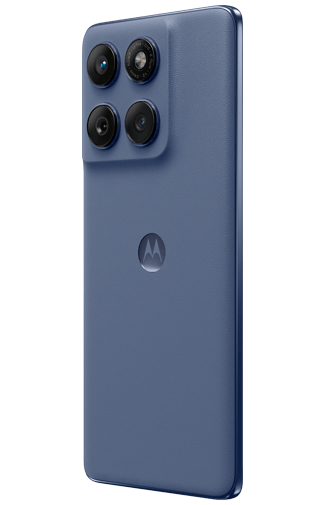 Cover Magnetica A Libro Per Motorola Edge 50 Fusion 5G – PU Premium Con Portafoglio E Stand, Blu