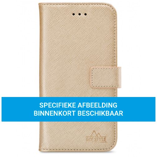 My Style Pu-Leer Book Case Goud Samsung Galaxy A52 - Belsimpel