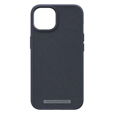 Njord byELEMENTS Leren Back Cover Black Apple iPhone 14 Pro