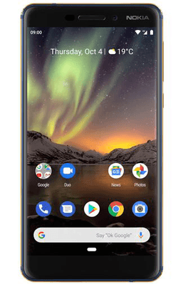 Nokia 6.1 Dual Sim 64GB Blue - kopen - Belsimpel