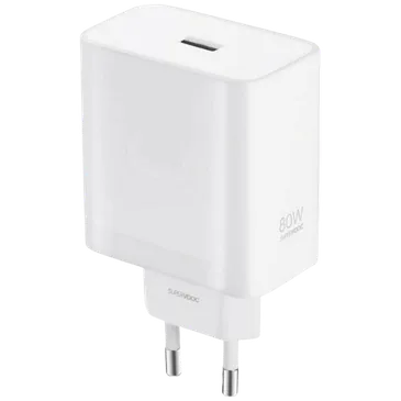 OnePlus SuperVOOC USB-A Caricabatterie Rapido 80W Bianco