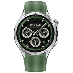 OnePlus Watch 3 Silver (Green Rubber Strap)