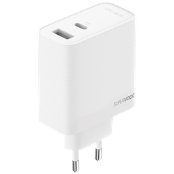 OPPO SuperVOOC USB-C + USB-A Fast Charger 80W White